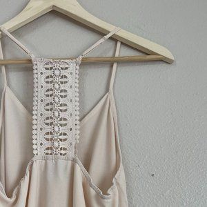 Naked Zebra Medium Cream Tank Top